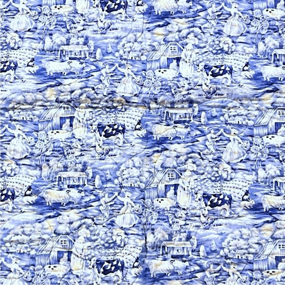 Handmade Quilted Table Runner - Reversible - Americana/Cottage Style - 46” x 25” - Picture 8 of 8